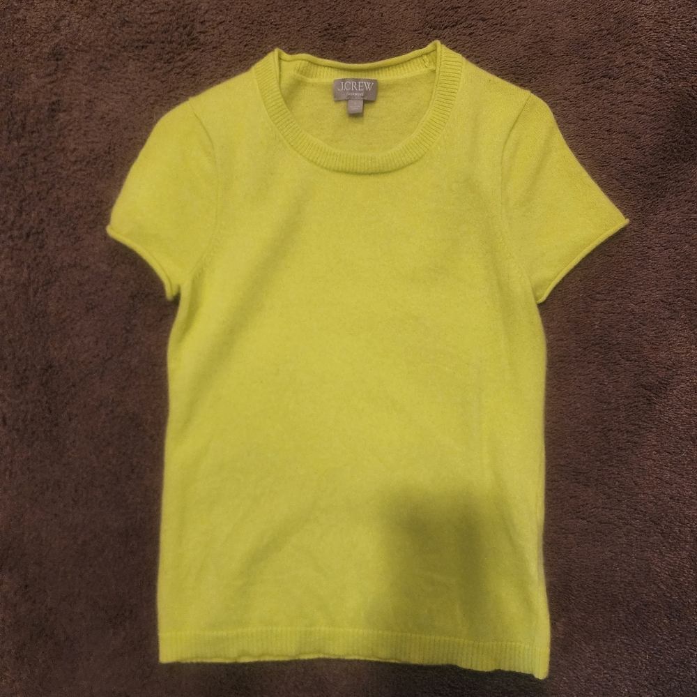 J.Crew Cashmere Short-sleeved Sweater, Sz S